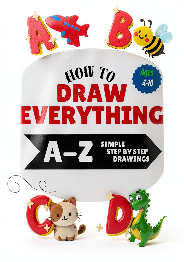 Installing printable kids craft activity book on a wooden desk