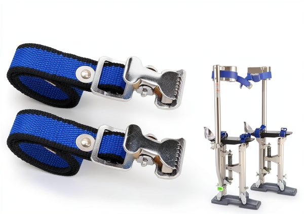 Drywall Stilts Straps LIDSCURA Adjustable Blue Nylon Straps (4 pcs)-4