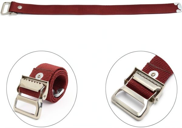 Leg Band Strap Tookie Adjustable Drywall Stilts Replacement Brown 2pcs-3