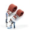 Drywall Stilts Leg Band Straps Funnytek Nylon Adjustable – Red 23.6in-4