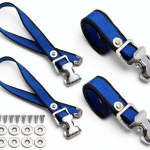 Drywall Stilts Straps LIDSCURA Adjustable Blue Nylon Straps (4 pcs)-0