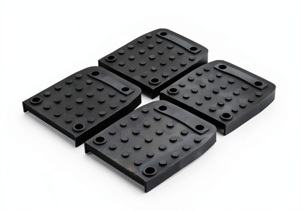 EMVANV 4pcs Stilt Sole Anti-Slip Pads for Drywall, Non-Slip Construction Stilt Sole Replacement Kit for Indoor Painter Taping Construction Decorating-2