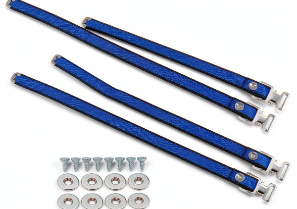 Drywall Stilts Straps LIDSCURA Adjustable Blue Nylon Straps (4 pcs)-1