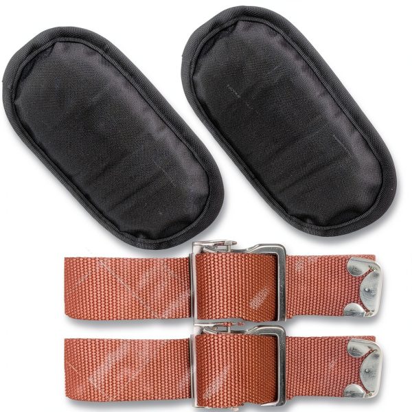 Drywall Stilt Pads – EVAIVENY Nylon Straps with EVA Pads – 2 Pairs-3