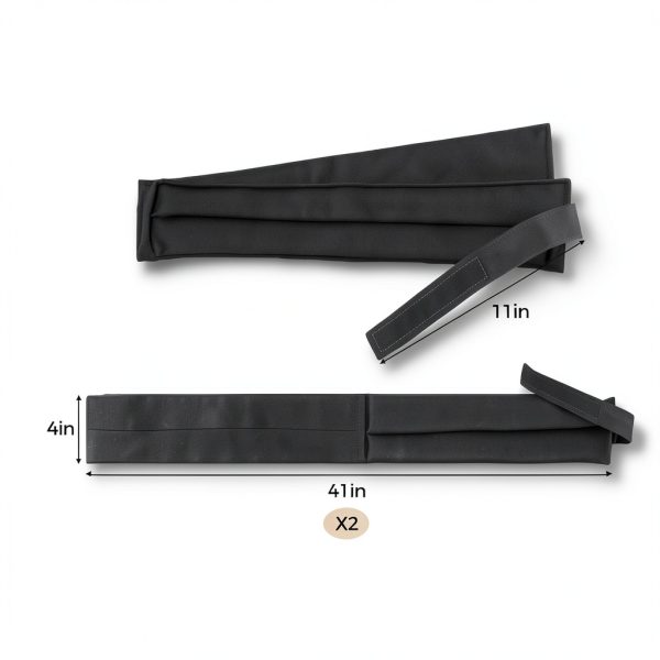 Drywall Stilt Straps Toyosport 2‑Piece Set Nylon Leg Bands 41‑in Black-5