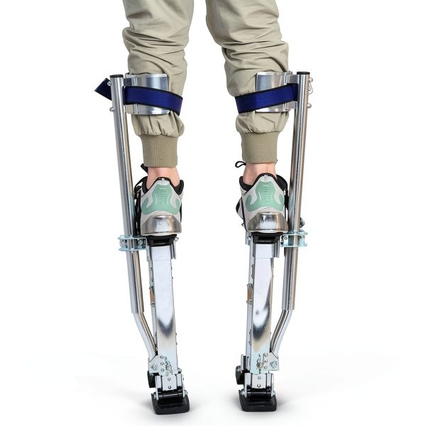 Drywall Stilts marddpair Adjustable Aluminum Stilt 15-23 inch Silver-2
