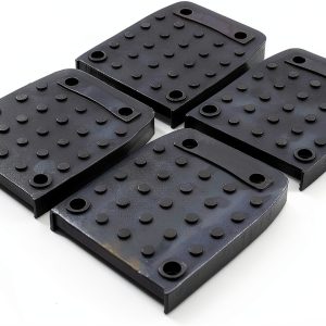 EMVANV 4pcs Stilt Sole Anti-Slip Pads for Drywall, Non-Slip Construction Stilt Sole Replacement Kit for Indoor Painter Taping Construction Decorating-0