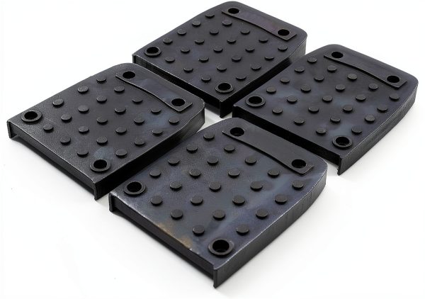 EMVANV 4pcs Stilt Sole Anti-Slip Pads for Drywall, Non-Slip Construction Stilt Sole Replacement Kit for Indoor Painter Taping Construction Decorating-0