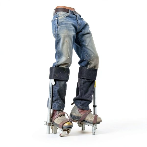 Drywall Stilt Straps, Comfortable for All Day Wear, Heavy Duty and Stability, Work with Various Brands of Stilts, 1 Pair-5