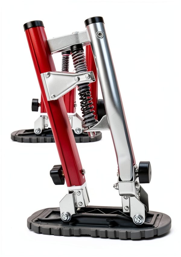 Metaltech I-BMDS2440 BuildMan Grade 24-in. to 40-in. Drywall Stilts 2-Pack, Anodized Aluminum Stilts for Adults, Drywall Tools for Home Improvement, Paint Stilts with Anti-Fatigue Comfort Straps-7