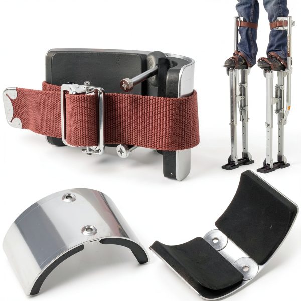 2 PCS Drywall Stilt Replacement Parts, Leg Straps Kit for Stilts, Leg Fixing for Plastering, Painting and Wiring-2
