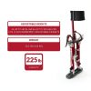 Metaltech I-BMDS2440 BuildMan Grade 24-in. to 40-in. Drywall Stilts 2-Pack, Anodized Aluminum Stilts for Adults, Drywall Tools for Home Improvement, Paint Stilts with Anti-Fatigue Comfort Straps-3