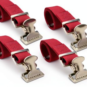 Universal Drywall Stilt Replacement Straps (4PCS) - Adjustable Nylon Leg Straps for Secure & Comfortable High Work - Construction, Painting, Plastering, Street Performances-0