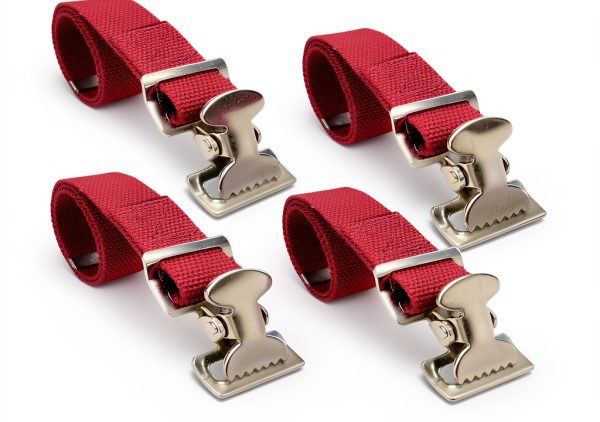 Universal Drywall Stilt Replacement Straps (4PCS) - Adjustable Nylon Leg Straps for Secure & Comfortable High Work - Construction, Painting, Plastering, Street Performances-0