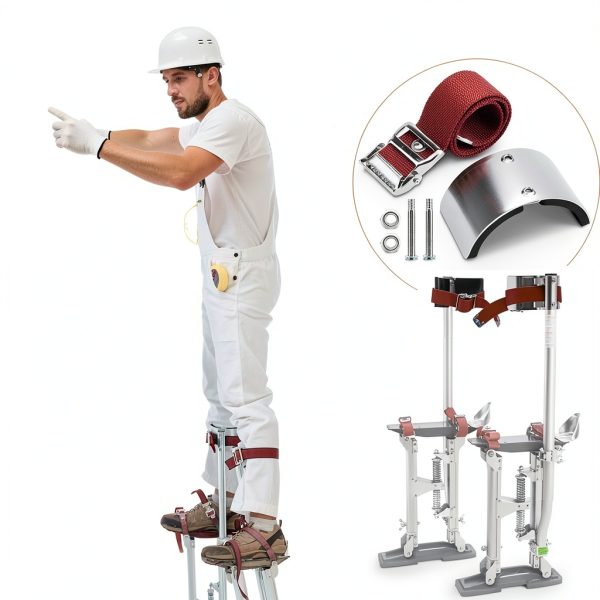 2 PCS Drywall Stilt Replacement Parts, Leg Straps Kit for Stilts, Leg Fixing for Plastering, Painting and Wiring-3