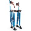 Painting Drywall Stilts,Adjustable Aluminum Tool Stilt for Plastering,18" - 30" Sheetrock Stilts,Professional Drywall Stilts, Blue-0