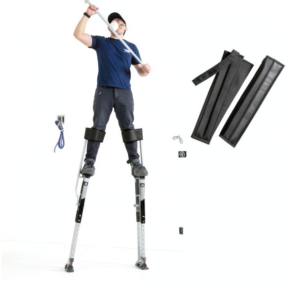 Drywall Stilt Straps, Comfortable for All Day Wear, Heavy Duty and Stability, Work with Various Brands of Stilts, 1 Pair-1
