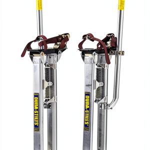 Bon Dura Stilts Deluxe III Drywall Stilts 24‑40 Inch Adjustable Silver-0