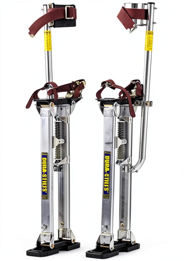 Bon Dura Stilts Deluxe III Drywall Stilts 24‑40 Inch Adjustable Silver-0