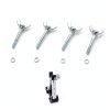 4 Packs Drywall Stilts Wing Bolt Replacement Kits, Stilts Replacement Accessories Wing Nut Kit, Iron Galvanized Wing Butterfly Screws Bolts for Drywall, Construction, Painting, Tripod-4