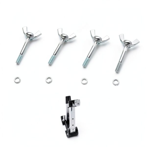 4 Packs Drywall Stilts Wing Bolt Replacement Kits, Stilts Replacement Accessories Wing Nut Kit, Iron Galvanized Wing Butterfly Screws Bolts for Drywall, Construction, Painting, Tripod-4